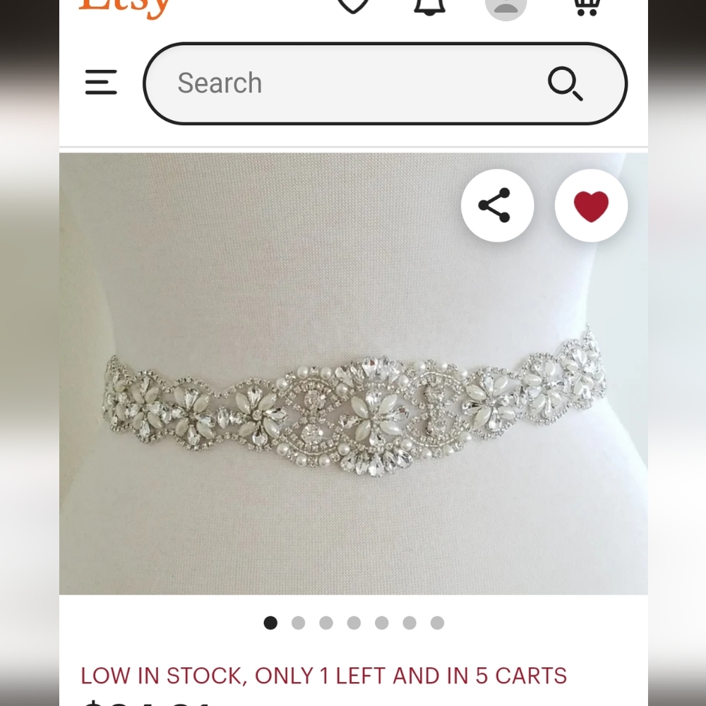 OS New Wedding belt/sash